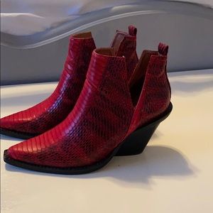 Jeffrey Campbell red boots